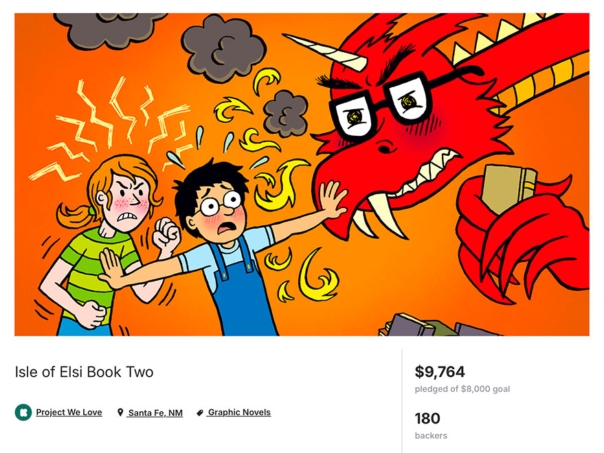 Isle of Elsi Book Two Kickstarter Stats