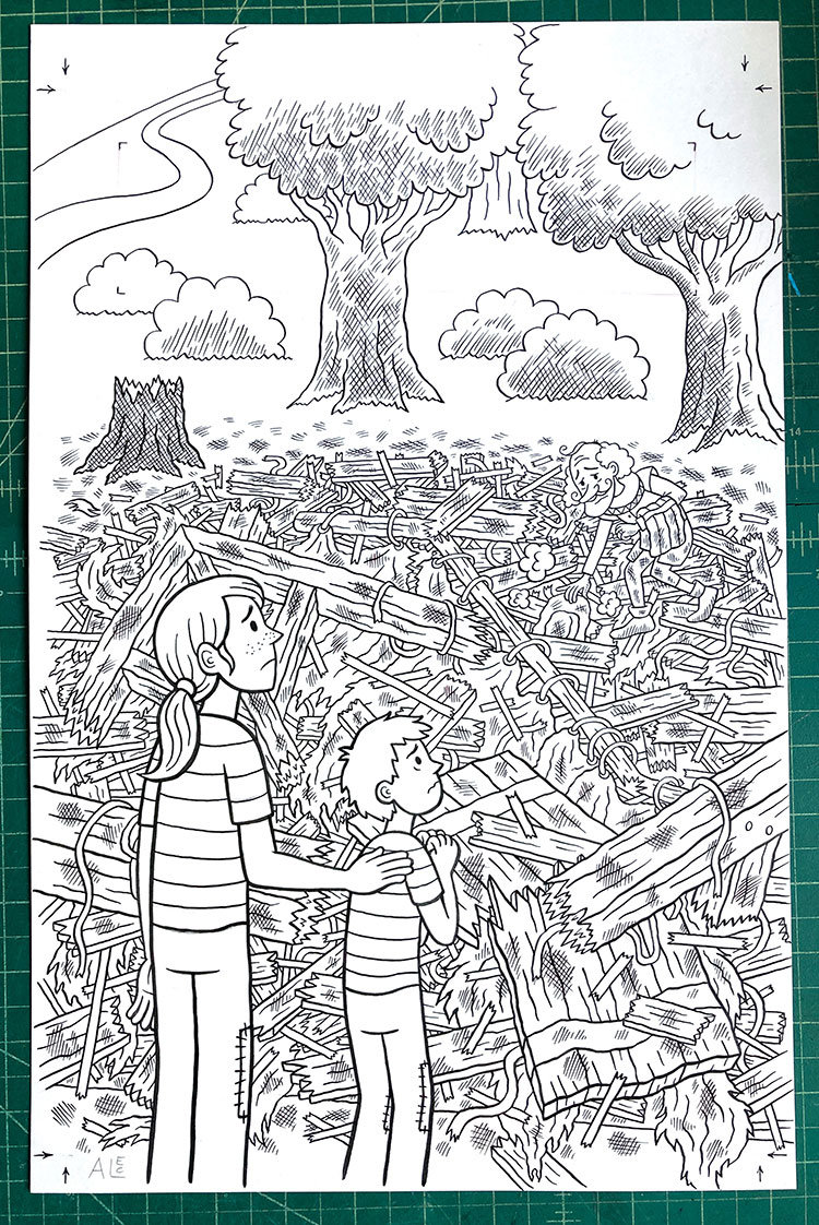Isle of Elsi Adventures #1 original art