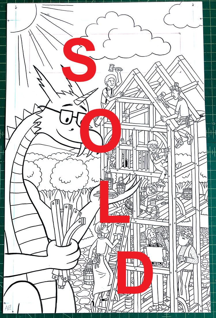 Isle of Elsi Adventures #3 original art - SOLD