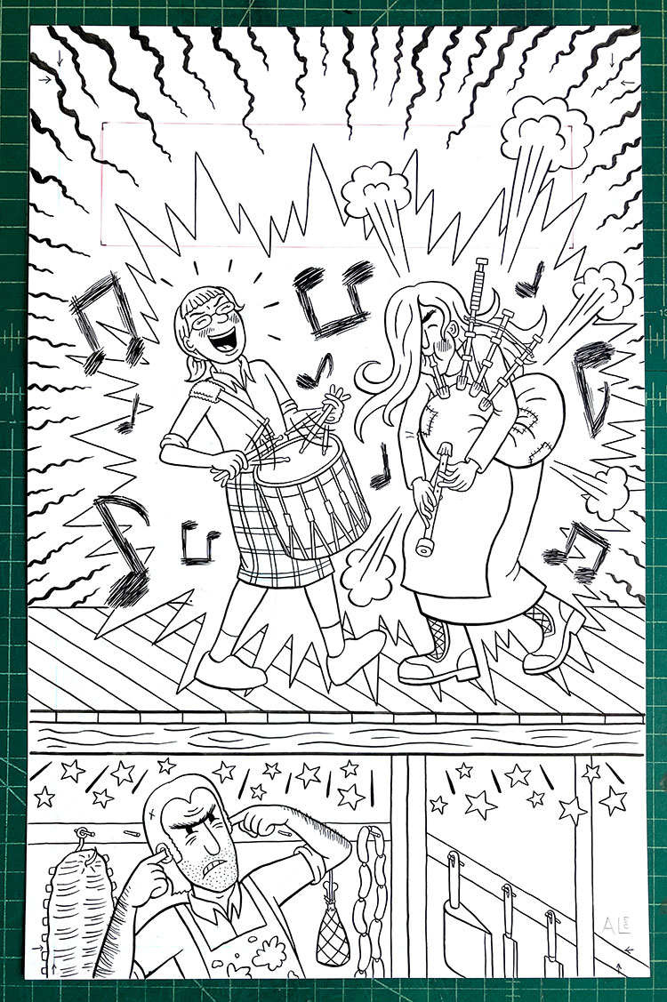 Isle of Elsi Adventures #4 original art