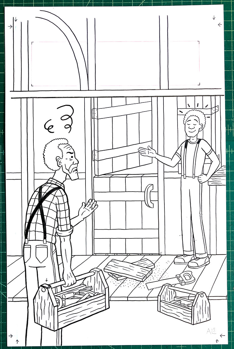 Isle of Elsi Adventures #5 original art